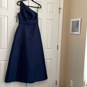 One-Shoulder A-Line Gown